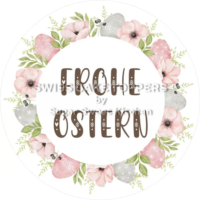 Tortenaufleger Ostern 36 - essbar & personalisierbar - Fondant- Torten- Cupcakeaufleger Sugar Sweet Kitchen