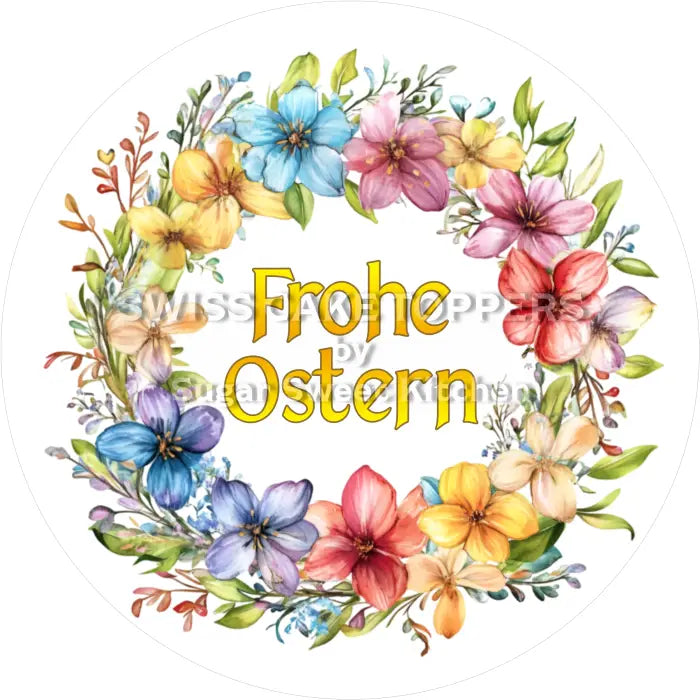 Tortenaufleger Ostern 44 - essbar & personalisierbar - Fondant- Torten- Cupcakeaufleger Sugar Sweet Kitchen