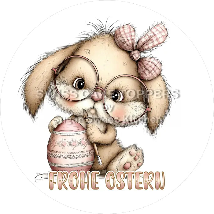 Tortenaufleger Ostern 49 - essbar & personalisierbar - Fondant- Torten- Cupcakeaufleger Sugar Sweet Kitchen