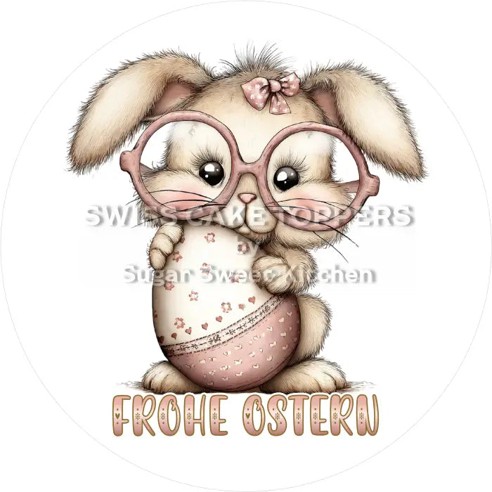 Tortenaufleger Ostern 50 - essbar & personalisierbar - Fondant- Torten- Cupcakeaufleger Sugar Sweet Kitchen