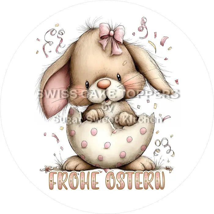 Tortenaufleger Ostern 51 - essbar & personalisierbar - Fondant- Torten- Cupcakeaufleger Sugar Sweet Kitchen