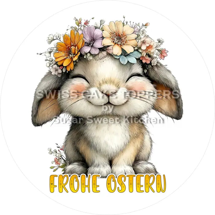 Tortenaufleger Ostern 54 - essbar & personalisierbar - Fondant- Torten- Cupcakeaufleger Sugar Sweet Kitchen