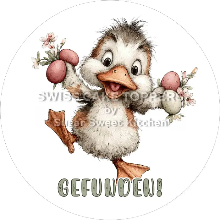 Tortenaufleger Ostern 59 - essbar & personalisierbar - Fondant- Torten- Cupcakeaufleger Sugar Sweet Kitchen