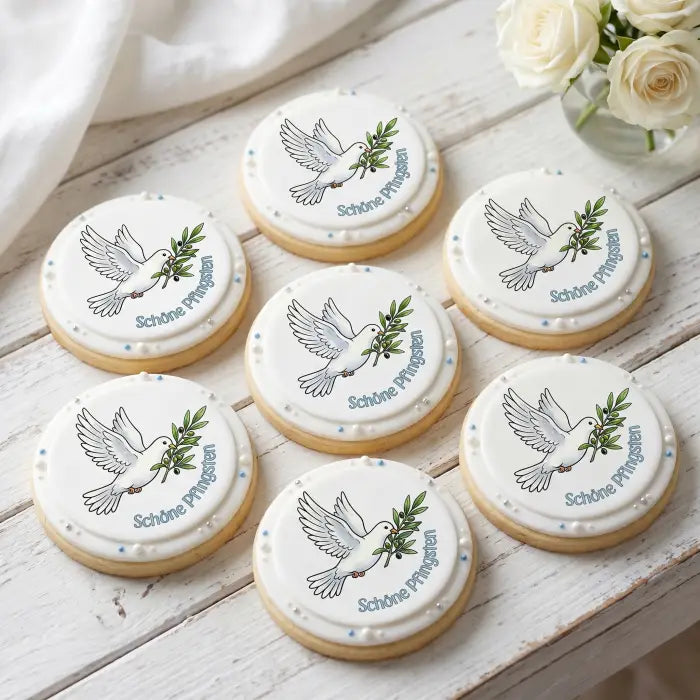Tortenaufleger Pfingsen 03 - essbar & personalisierbar - Fondant- Torten- Cupcakeaufleger Sugar Sweet Kitchen