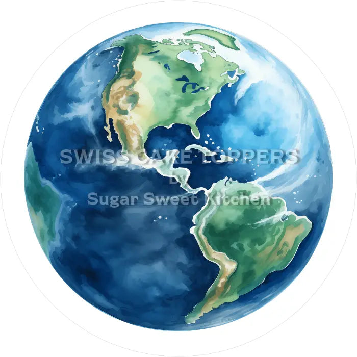 Tortenaufleger Planeten Weltall 06 - essbar & personalisierbar - Fondant- Torten- Cupcakeaufleger Sugar Sweet Kitchen