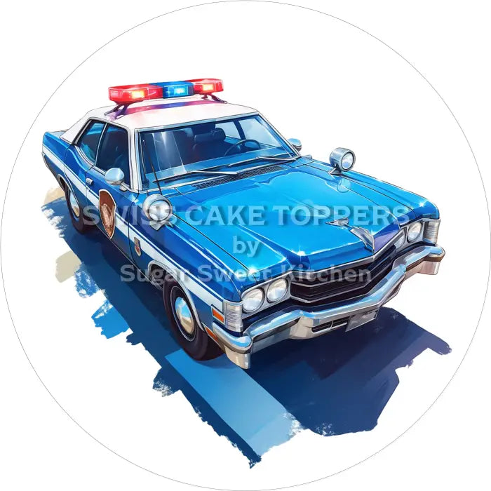 Tortenaufleger Polizei 11 - essbar & personalisierbar - Fondant- Torten- Cupcakeaufleger Sugar Sweet Kitchen
