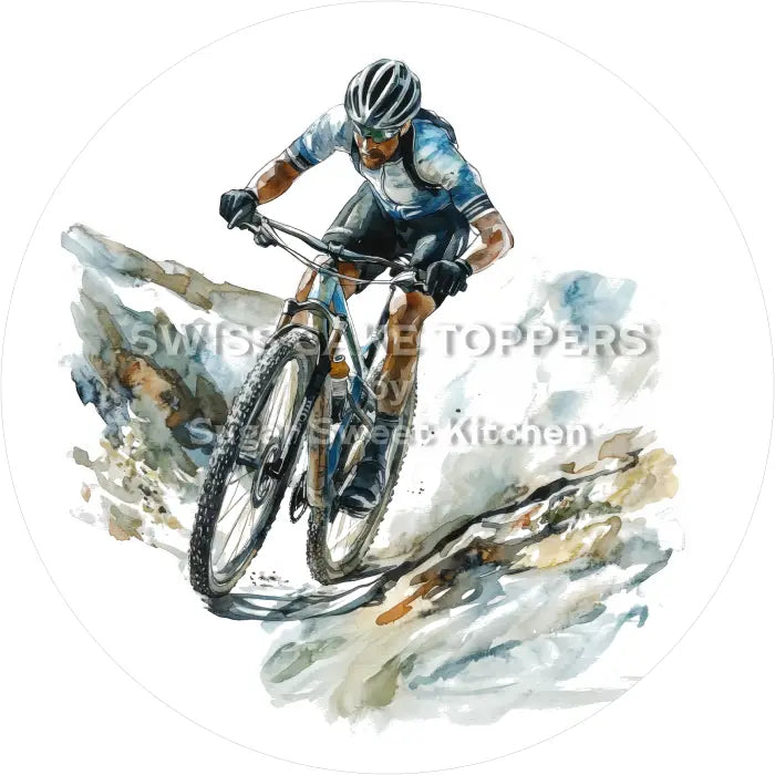 Tortenaufleger Radsport 06 - essbar & personalisierbar - Fondant- Torten- Cupcakeaufleger Sugar Sweet Kitchen