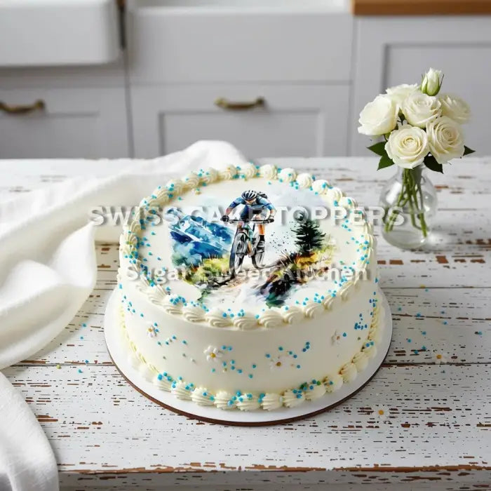 Tortenaufleger Radsport 07 - essbar & personalisierbar - Fondant- Torten- Cupcakeaufleger Sugar Sweet Kitchen