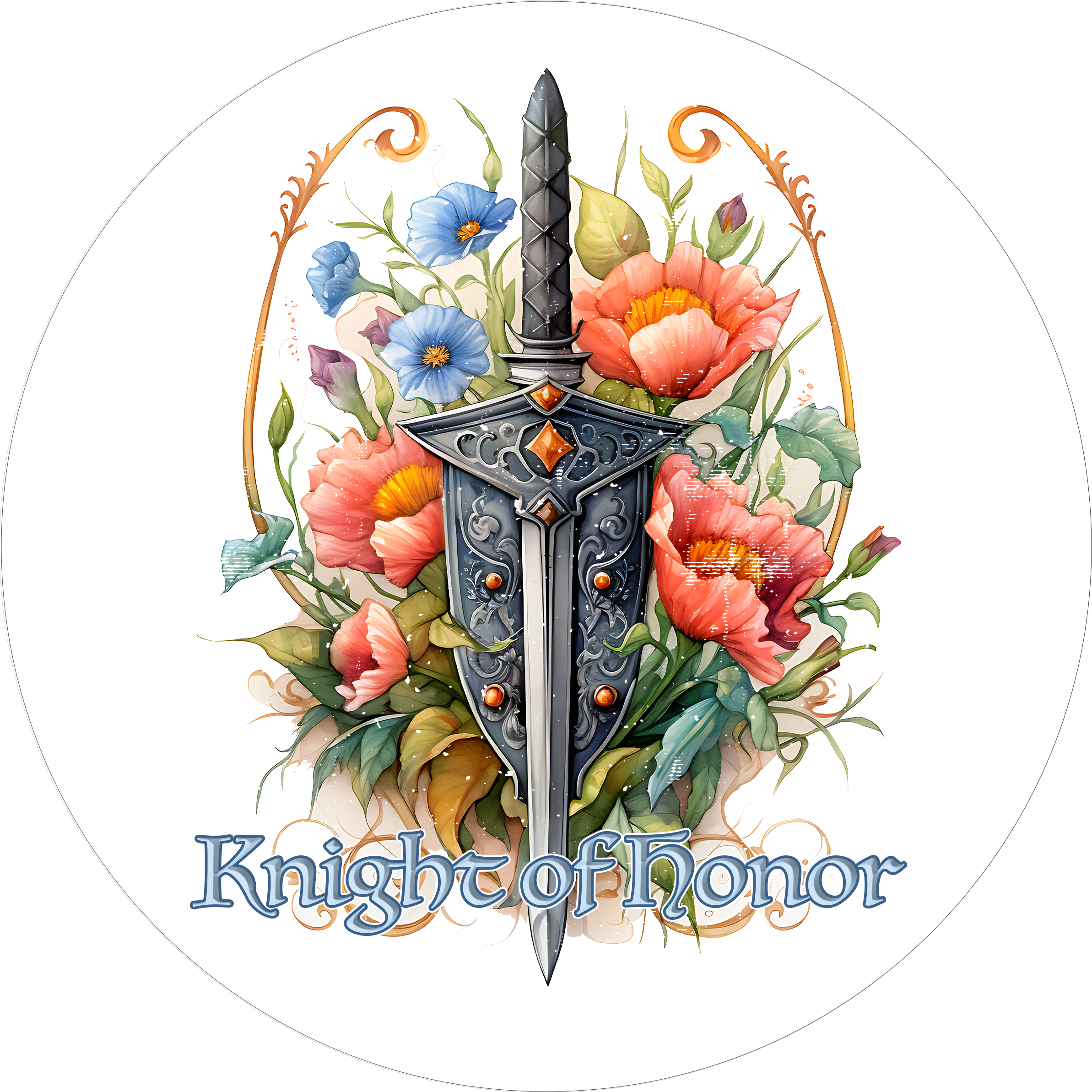 Tortenaufleger Ritter 02 – essbar & personalisierbar - Fondant- Torten- Cupcakeaufleger Sugar Sweet Kitchen