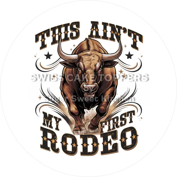 Tortenaufleger Rodeo Western 15 - essbar & personalisierbar - Fondant- Torten- Cupcakeaufleger Sugar Sweet Kitchen
