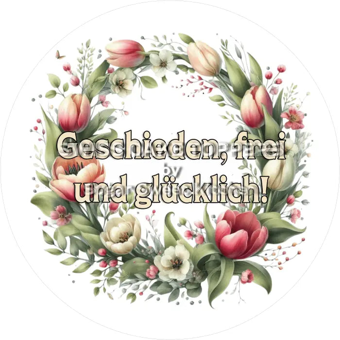 Tortenaufleger Scheidung 27 - essbar & personalisierbar - Fondant- Torten- Cupcakeaufleger Sugar Sweet Kitchen