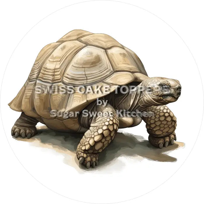 Tortenaufleger Schildkröte 06 - essbar & personalisierbar - Fondant- Torten- Cupcakeaufleger Sugar Sweet Kitchen