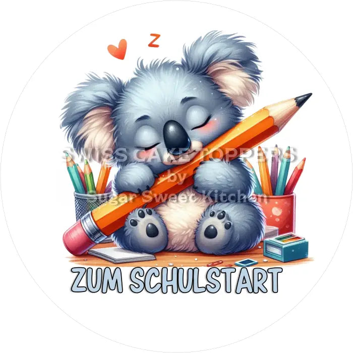 Tortenaufleger Schule 07 - essbar & personalisierbar - Fondant- Torten- Cupcakeaufleger Sugar Sweet Kitchen