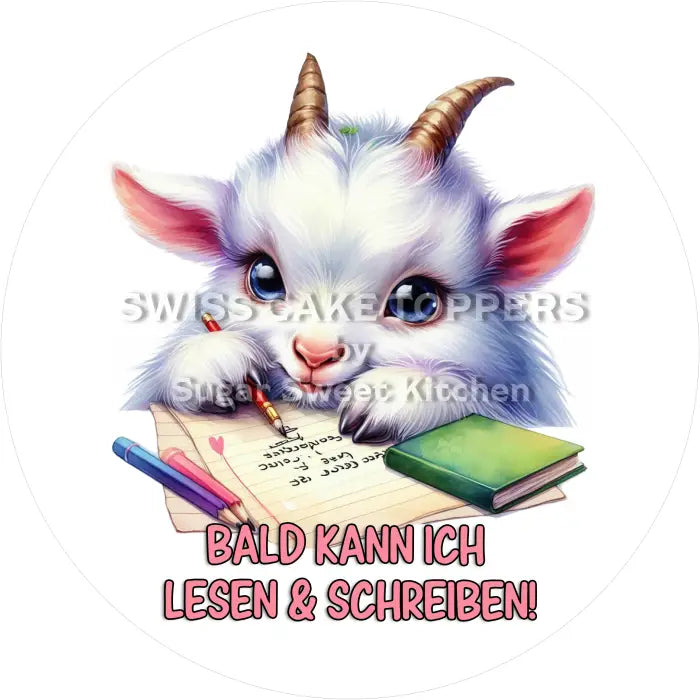 Tortenaufleger Schule 09 - essbar & personalisierbar - Fondant- Torten- Cupcakeaufleger Sugar Sweet Kitchen