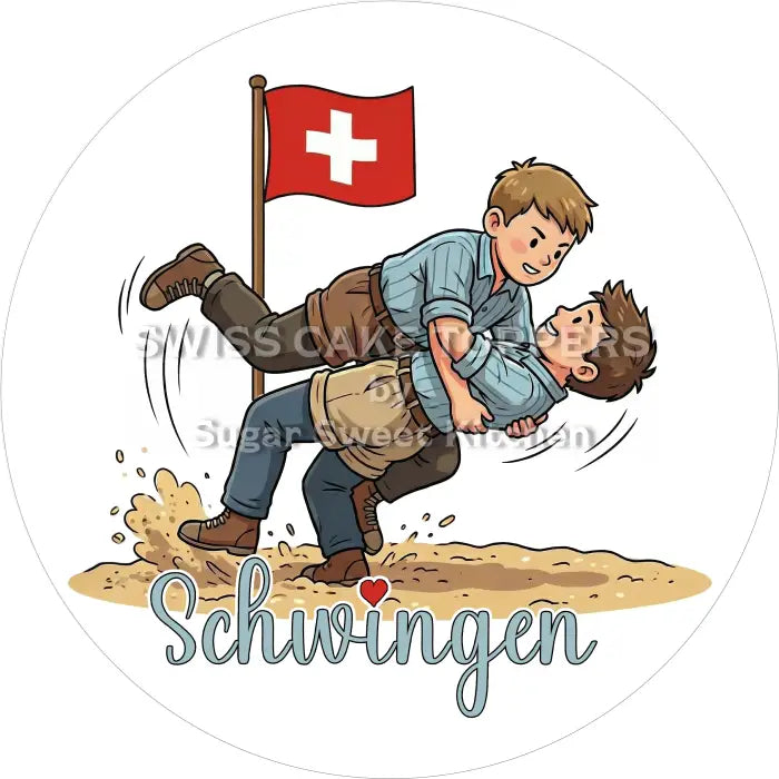 Tortenaufleger Schwingen 04 - essbar & personalisierbar - Fondant- Torten- Cupcakeaufleger Sugar Sweet Kitchen