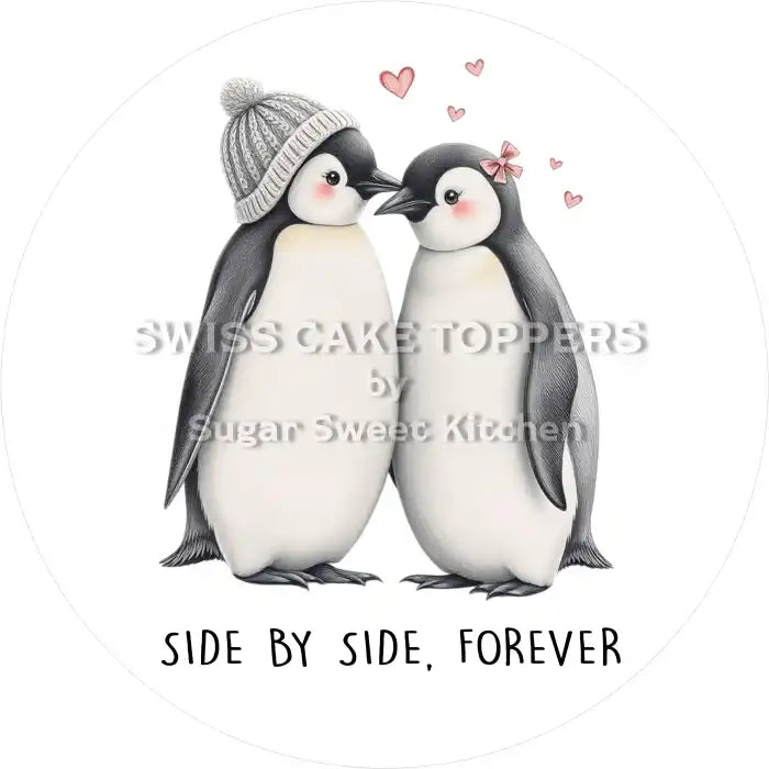 Tortenaufleger ’Side by Side’ 17 - personalisierbar - Fondant- Torten- & Cupcakeaufleger Sugar Sweet Kitchen