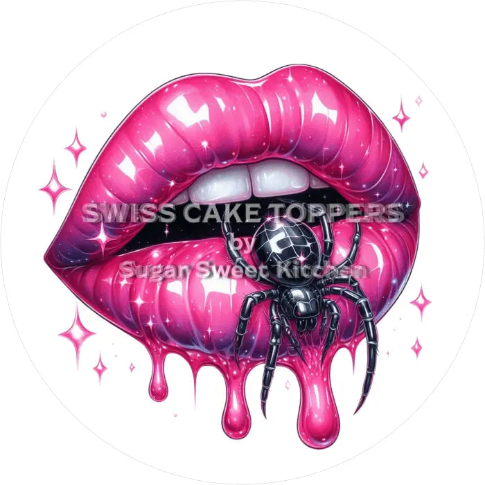 Tortenaufleger Spinne 02 - essbar & personalisierbar - Fondant- Torten- Cupcakeaufleger Sugar Sweet Kitchen