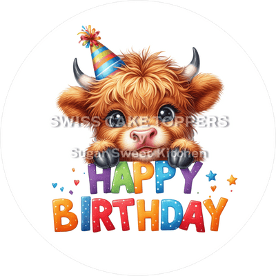 Tortenaufleger süsse Kuh1 - personalisierbar