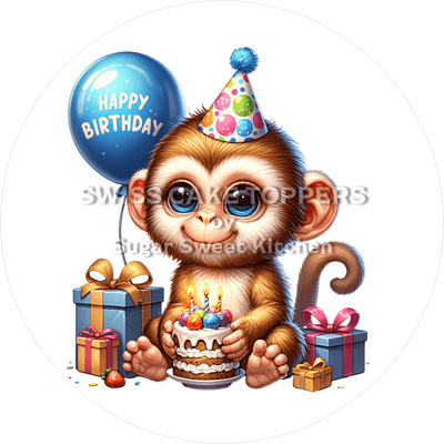 Tortenaufleger süsser Affe1 - personalisierbar