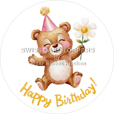 Tortenaufleger süsser Bär1 - personalisierbar