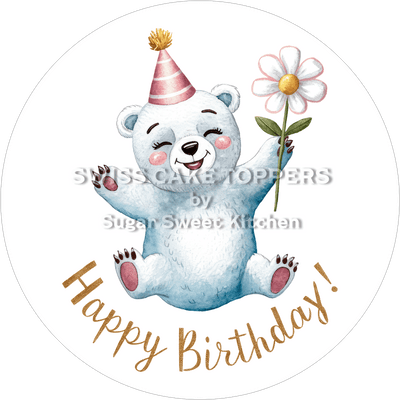 Tortenaufleger süsser Eisbär1 - personalisierbar