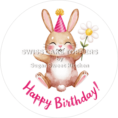 Tortenaufleger süsser Hase1 - personalisierbar