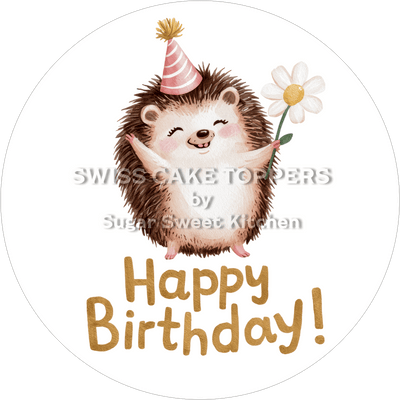 Tortenaufleger süsser Igel1 - personalisierbar