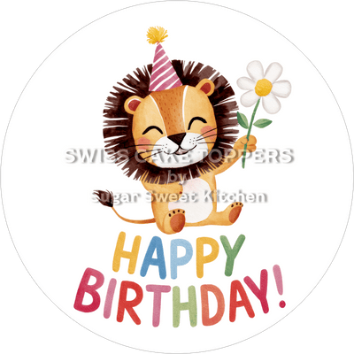 Tortenaufleger süsser Löwe1 - personalisierbar