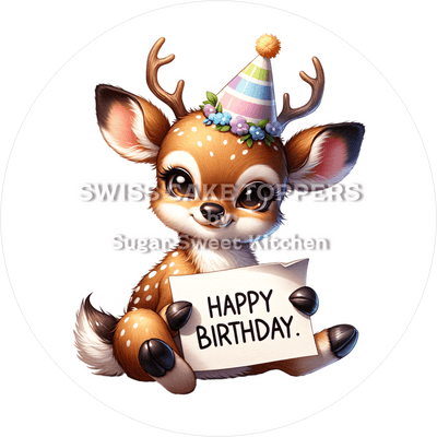 Tortenaufleger süsses Reh1 - personalisierbar