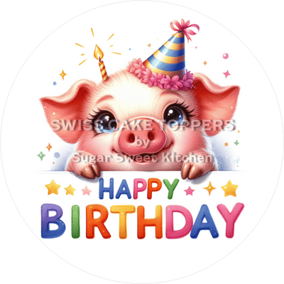 Tortenaufleger süsses Schwein2- personalisierbar