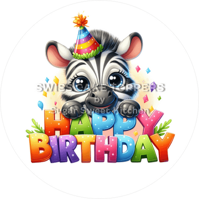 Tortenaufleger süsses Zebra1 - personalisierbar