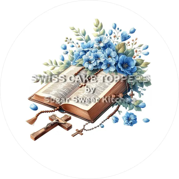 Tortenaufleger Taufe 08 - essbar & personalisierbar - Fondant- Torten- Cupcakeaufleger Sugar Sweet Kitchen