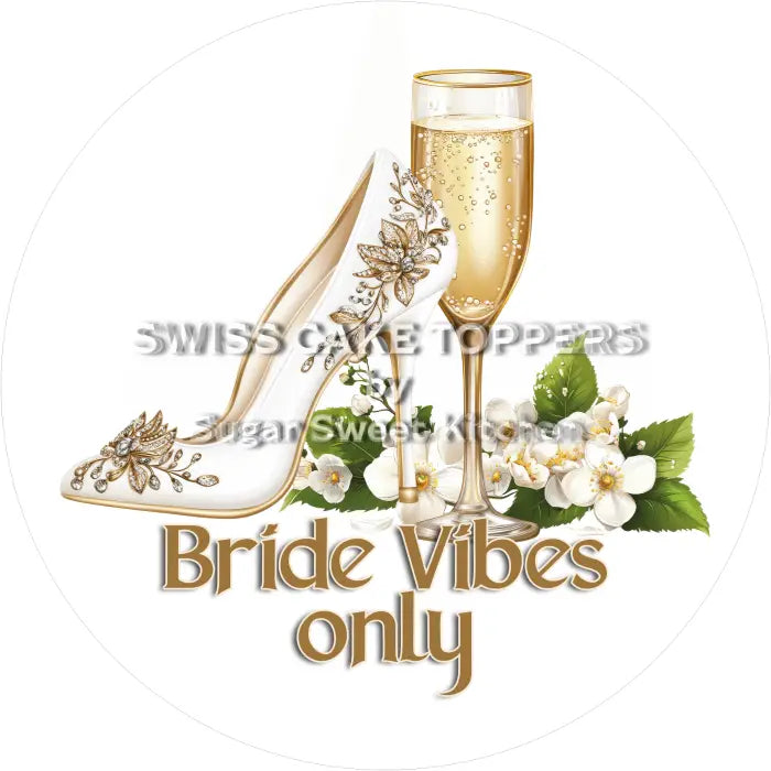 Tortenaufleger Team Bride 03 - essbar & personalisierbar - Fondant- Torten- Cupcakeaufleger Sugar Sweet Kitchen