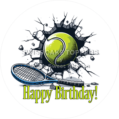 Tortenaufleger Tennis2 - personalisierbar
