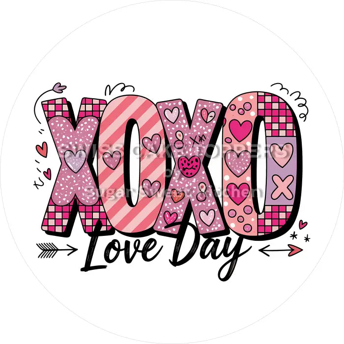 Tortenaufleger Valentinstag Liebe 12 - essbar & personalisierbar - Fondant- Torten- Cupcakeaufleger Sugar Sweet Kitchen
