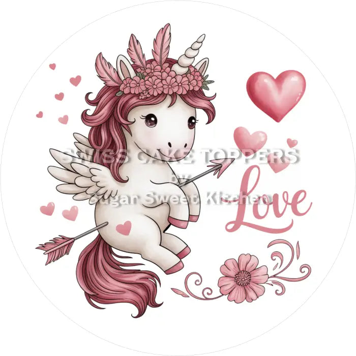 Tortenaufleger Valentinstag Liebe 20 - essbar & personalisierbar - Fondant- Torten- Cupcakeaufleger Sugar Sweet Kitchen