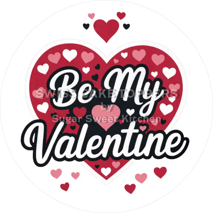 Tortenaufleger Valentinstag Love 04 - essbar & personalisierbar - Fondant- Torten- Cupcakeaufleger Sugar Sweet Kitchen