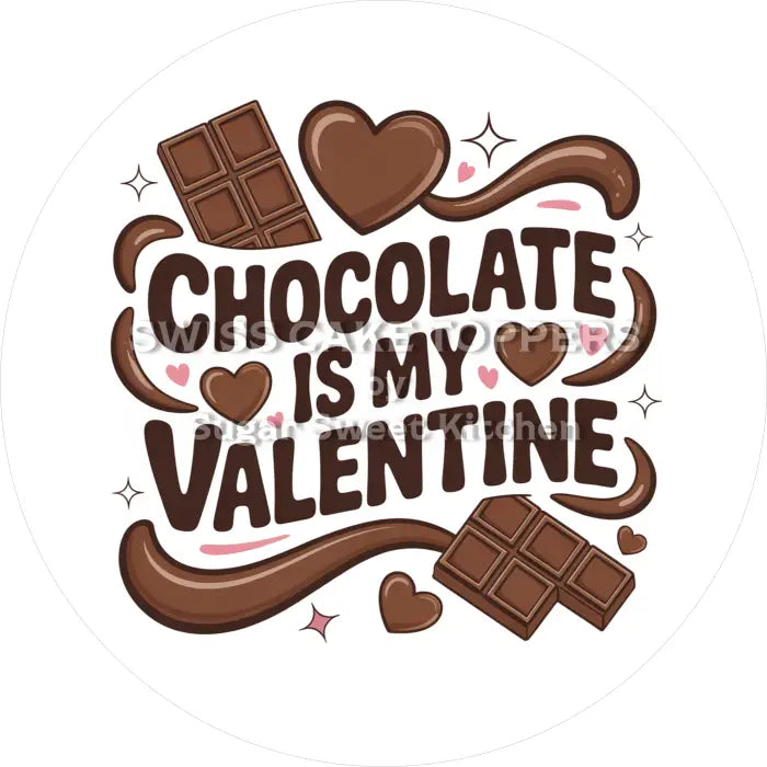 Tortenaufleger Valentinstag Love 05 - essbar & personalisierbar - Fondant- Torten- Cupcakeaufleger Sugar Sweet Kitchen