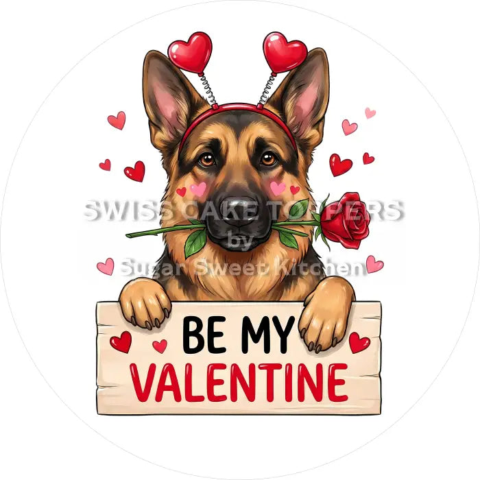 Tortenaufleger Valentinstag Love 06 - essbar & personalisierbar - Fondant- Torten- Cupcakeaufleger Sugar Sweet Kitchen