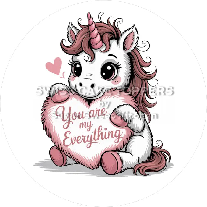 Tortenaufleger Valentinstag Love 21 - essbar & personalisierbar - Fondant- Torten- Cupcakeaufleger Sugar Sweet Kitchen