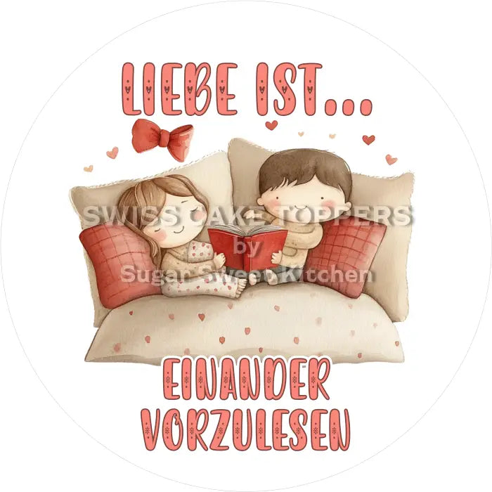 Tortenaufleger Valentinstag Love 29 - essbar & personalisierbar - Fondant- Torten- Cupcakeaufleger Sugar Sweet Kitchen