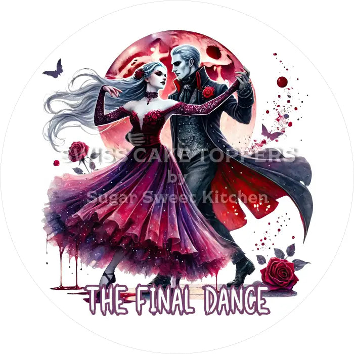 Tortenaufleger Valentinstag Vampire 23 - essbar & personalisierbar - Fondant- Torten- Cupcakeaufleger Sugar Sweet