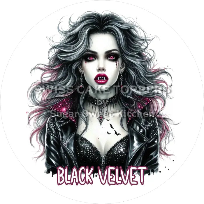 Tortenaufleger Vampire 05 - essbar & personalisierbar - Fondant- Torten- Cupcakeaufleger Sugar Sweet Kitchen