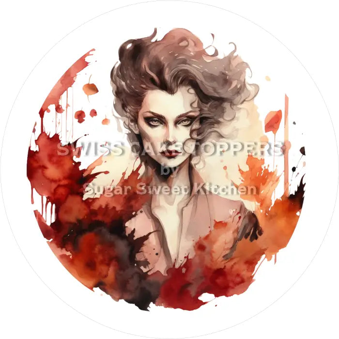 Tortenaufleger Vampire 19 - essbar & personalisierbar - Fondant- Torten- Cupcakeaufleger Sugar Sweet Kitchen