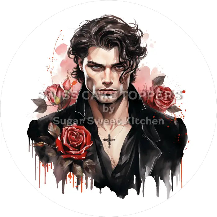 Tortenaufleger Vampire 31 - essbar & personalisierbar - Fondant- Torten- Cupcakeaufleger Sugar Sweet Kitchen