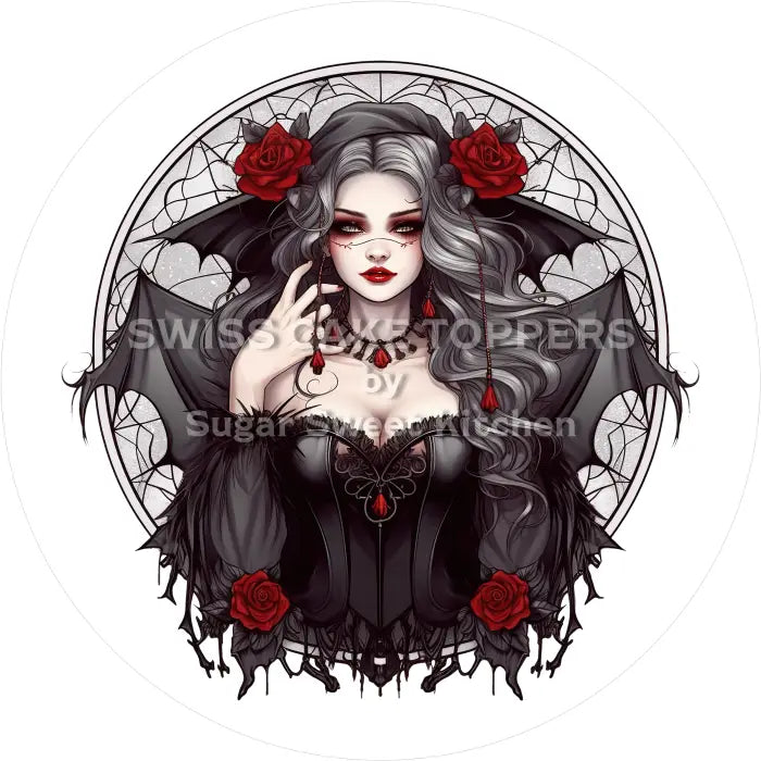 Tortenaufleger Vampire 39 - essbar & personalisierbar - Fondant- Torten- Cupcakeaufleger Sugar Sweet Kitchen