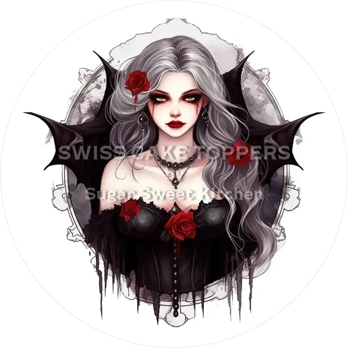 Tortenaufleger Vampire 40 - essbar & personalisierbar - Fondant- Torten- Cupcakeaufleger Sugar Sweet Kitchen