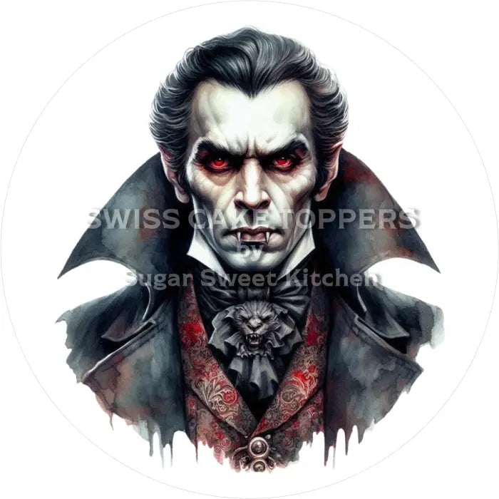 Tortenaufleger Vampire 42 - essbar & personalisierbar - Fondant- Torten- Cupcakeaufleger Sugar Sweet Kitchen