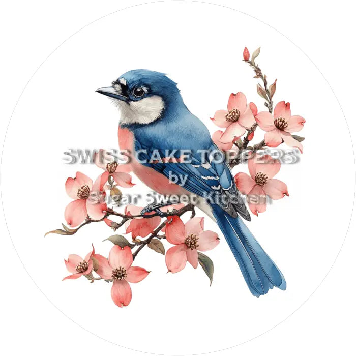 Tortenaufleger Vogel 03 - essbar & personalisierbar - Fondant- Torten- Cupcakeaufleger Sugar Sweet Kitchen
