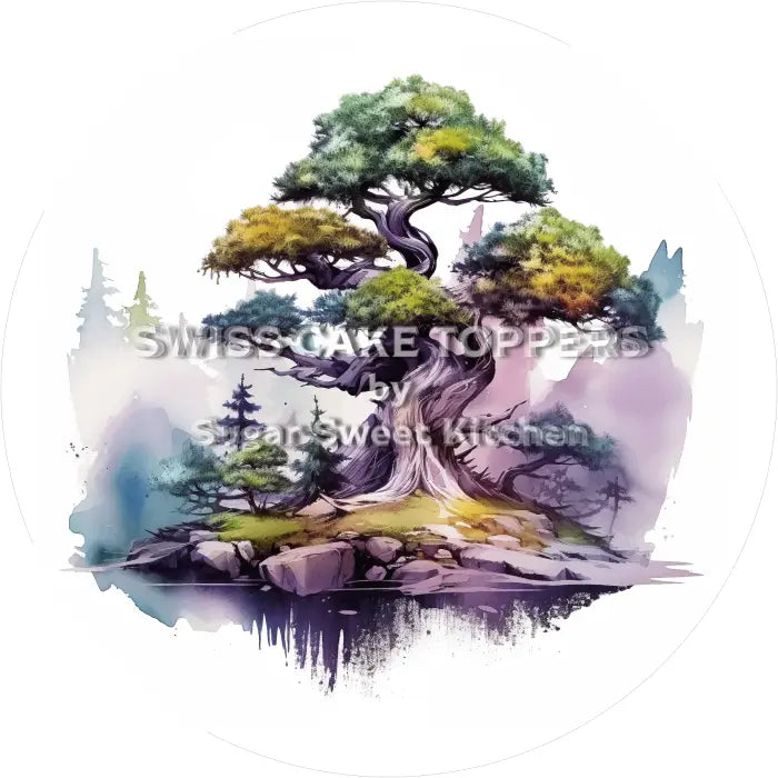 Tortenaufleger Wald Natur 10 - essbar & personalisierbar - Fondant- Torten- Cupcakeaufleger Sugar Sweet Kitchen